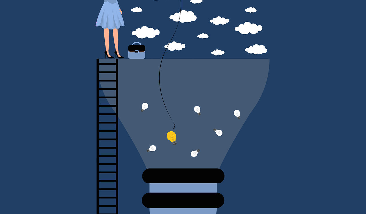 woman, ladder, idea-7780330.jpg